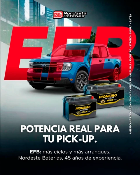 Baterías EFB — Nordeste Baterías