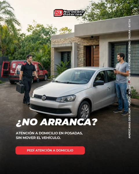 Auxilio a domicilio — Nordeste Baterías
